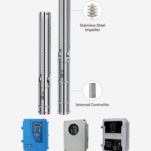 Bomba Sumergible H 600W. Pozo 3″. Bomba Centrifuga con controlador DC