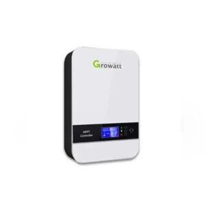 Regulador de carga Growatt – MPPT 12/24/36V/48V auto work Voc:18-150V – 80A; 1250W@12V; Max 2500W@24V; Max 5000W@48V