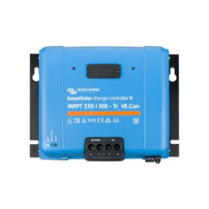 Regulador de carga SmartSolar MPPT 250/100-Tr VE.Can. Bluetooth incorporado. Corriente de carga 100A. Tensión max entrada VOC 250V. VDC 12/24/36/48V.