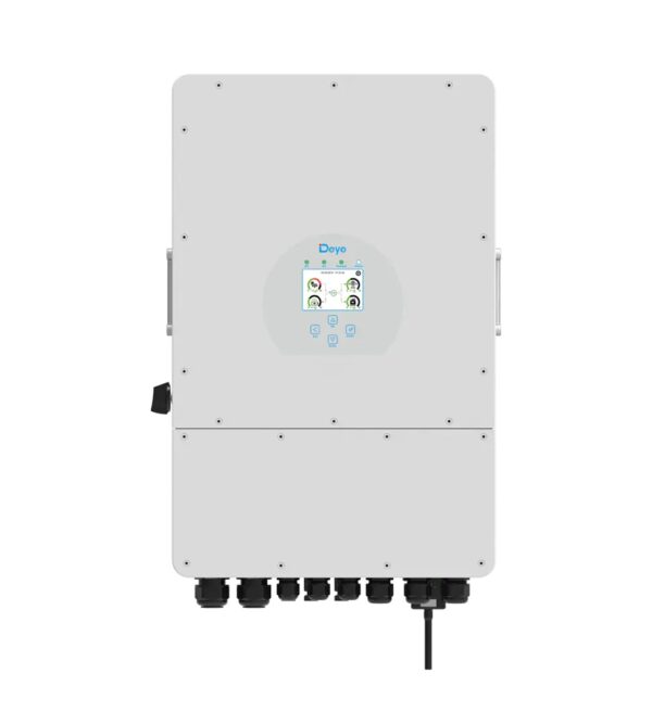 Inversor Hibrido Trifásico 8 kW - IP65 - Hasta 16 en paralelo - 2 MPPT - Funciona con banco de baterías de 48V (Litio o Pb Ácido) - Picos de hasta 16000W por 10s - 5 años de garantía - Soporta salida trifasica desbalanceada - Wifi incluido (Monitoreo via Solar Man) - Limitador de inyeccion incluido - Imagen 2