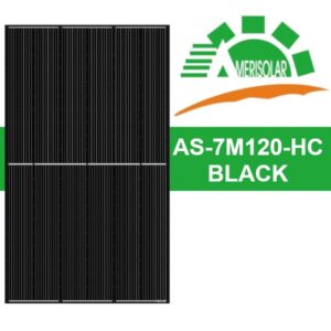 Panel Solar Fotovoltaico Mono Perc Amerisolar 120 celdas 450 Wp All Black – Marco Negro (31 uds x palet)