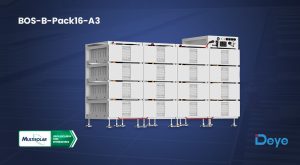 Lee más sobre el artículo Nueva solución C&I: sistema de almacenamiento Deye BOS-B-Pack16-A3