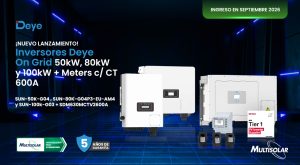 Lee más sobre el artículo Llegan a Multisolar los inversores Deye On Grid de 50 kW, 80 kW y 100 kW junto con los nuevos Meters con CT 600A