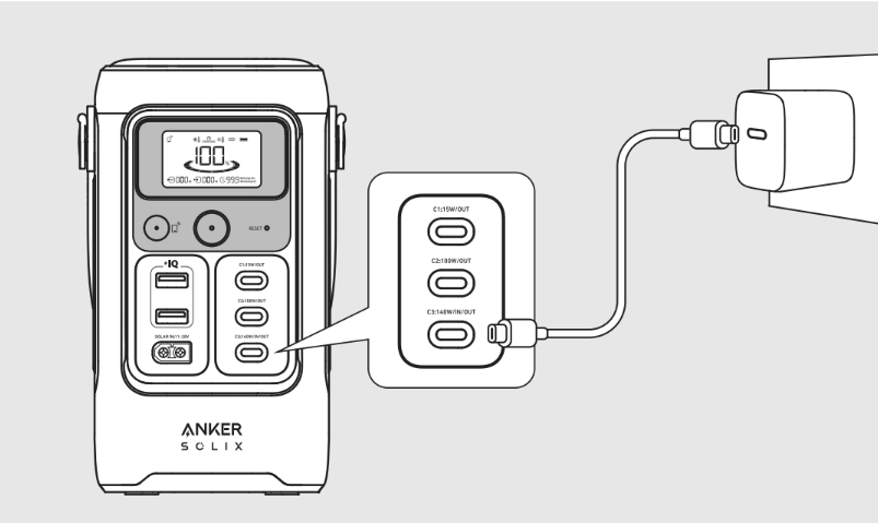 Estación Portable de Energía Anker Solix Anker C200X DC