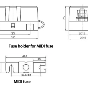 MEGA-fuse 250A/58V para 48V (1 unidad)