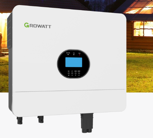 Inversor Growatt FV Off Grid 48V/220 con 2 reguladores MPPT 6000VA (6000W)