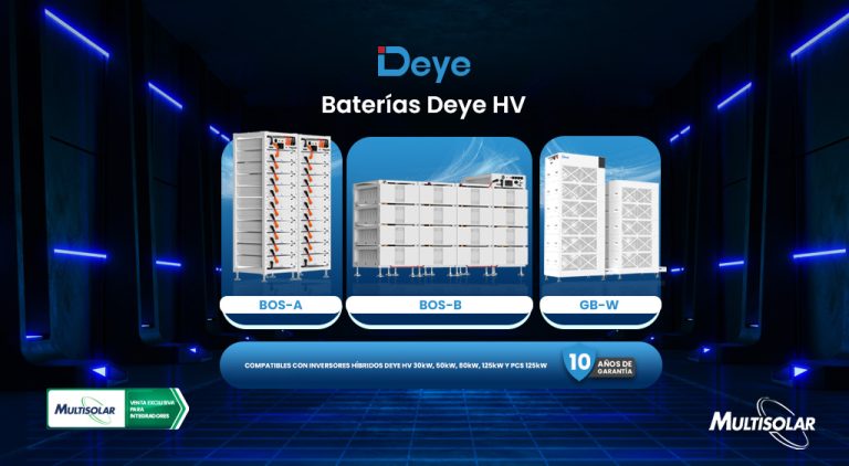 Lee más sobre el artículo Comparativa de baterías Deye HV: soluciones para diferentes necesidades de almacenamiento